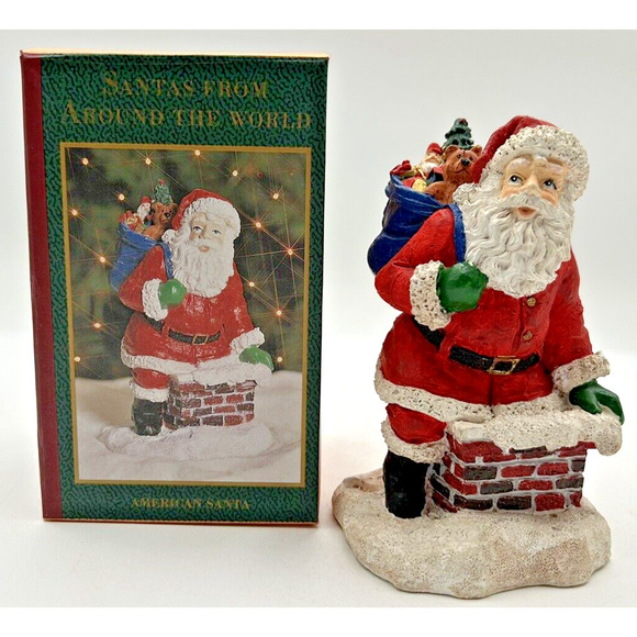 1996 May Department Store Santas From Around the World American Santa U47 - Picture 1 of 4